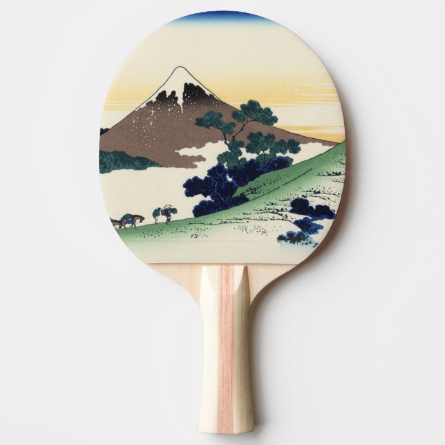 Katsushika Hokusai.  The Inume Pass in Kai Provinc Ping Pong Paddle (Front)