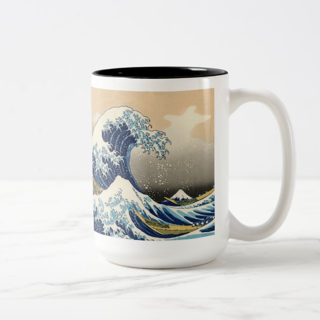 Katsushika Hokusai Two-Tone Coffee Mug (Right)