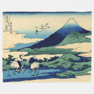Katsushika Hokusai - Umegawa in Sagami province Fleece Blanket