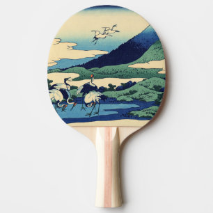 Katsushika Hokusai - Umegawa in Sagami province Ping Pong Paddle