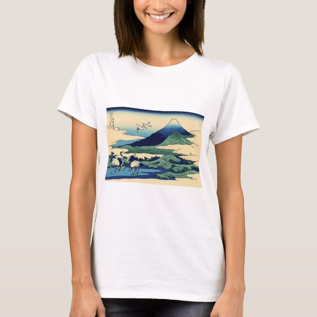 Katsushika Hokusai - Umegawa in Sagami province T-Shirt (Front)