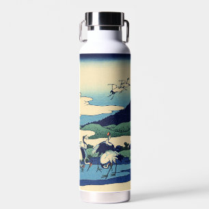 Katsushika Hokusai - Umegawa in Sagami province Water Bottle