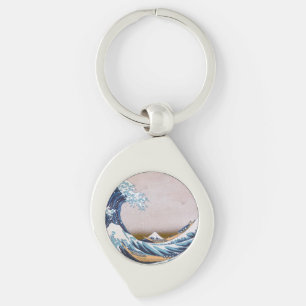 Katsushika Hokusai's Great Wave off Kanagawa Japan Key Ring