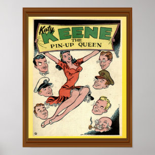 Katy Keene Vintage Pin-Up Queen Comic Cover Poster
