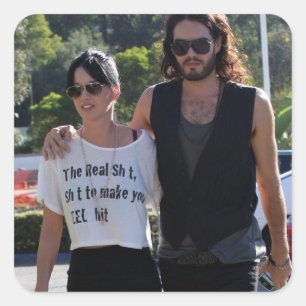 Katy Perry et Russel Brand Square Sticker