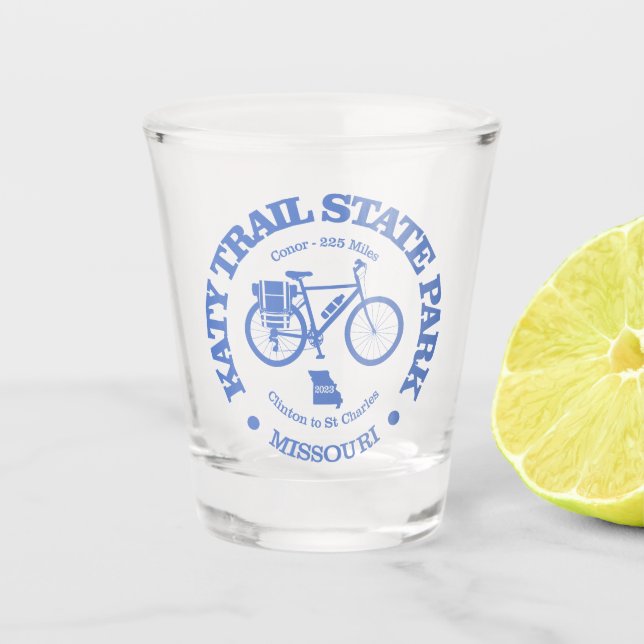 Katy Trail (Conor) Shot Glass (Front)