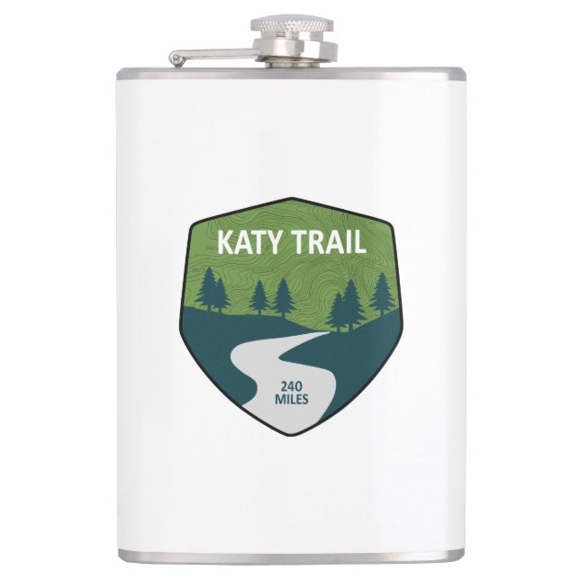 Katy Trail Hip Flask (Front)