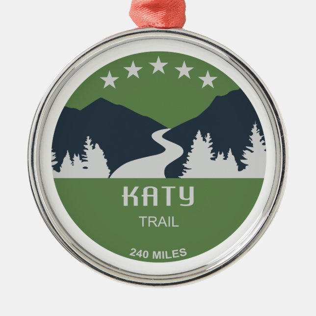 Katy Trail Metal Tree Decoration (Front)