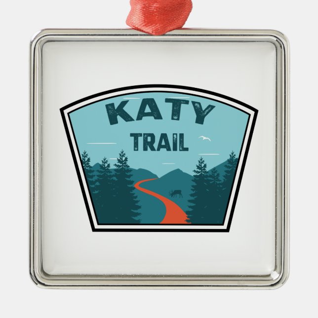 Katy Trail Metal Tree Decoration (Front)