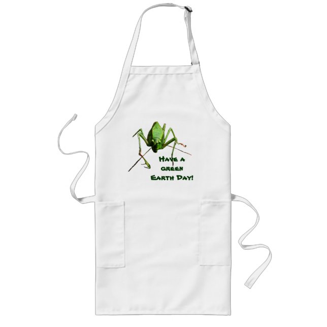Katydid Earth Day Long Apron (Front)