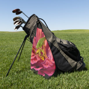 Katydid on Zinnia Golf Towel