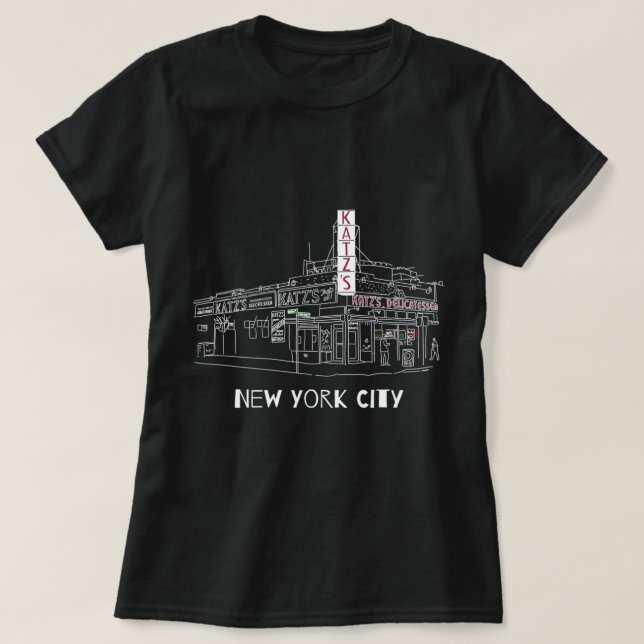 Kat'z Deli New York City for Reuben Sandwich Fans  T-Shirt (Design Front)