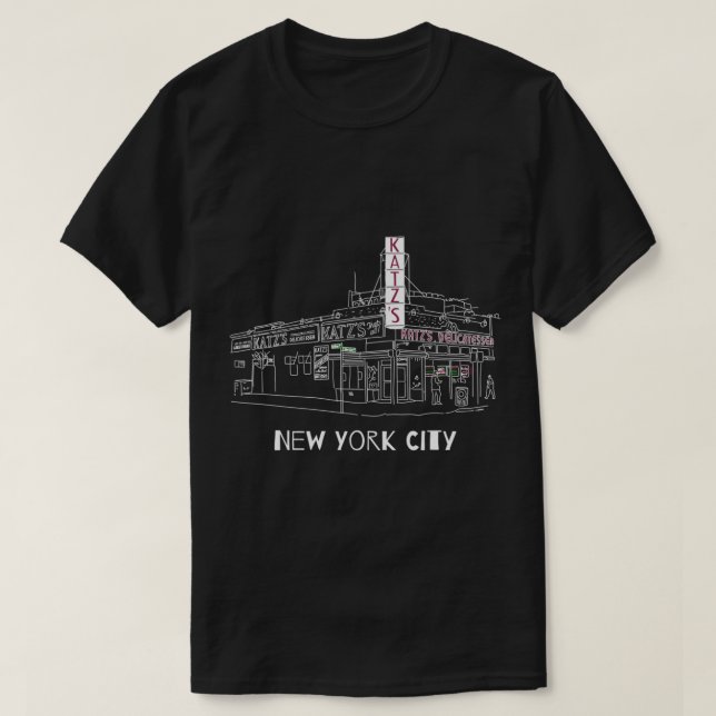 Kat'z Deli New York City for Reuben Sandwich Fans  T-Shirt (Design Front)