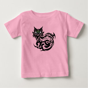 Katze tribal Tattoo Baby T-Shirt