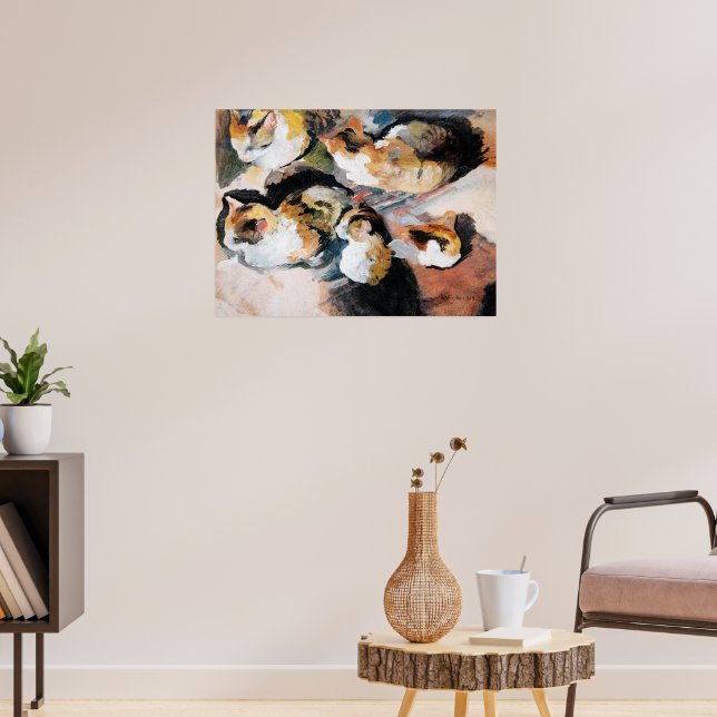 Katzenstudien (Study of a Cat) 1909 Poster (Living Room 3)