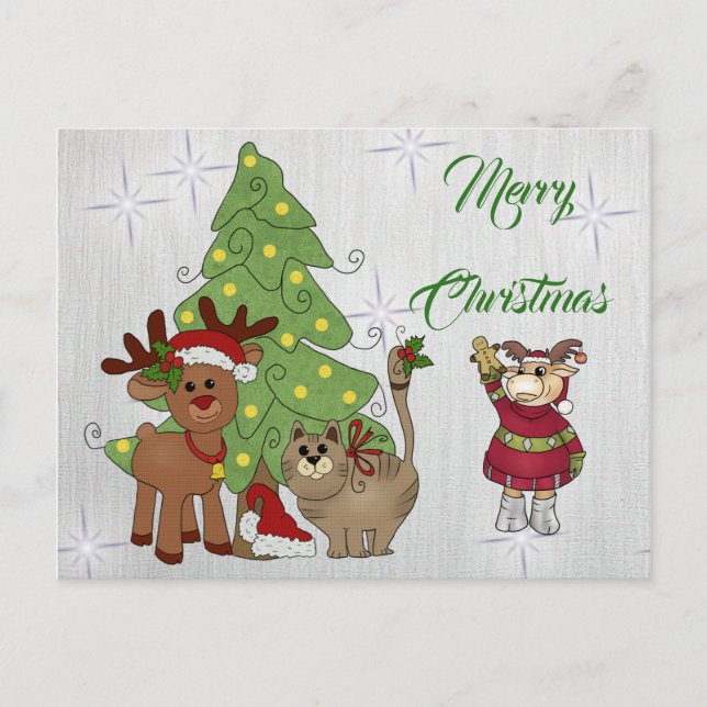 Katzenweihnachten Postcard (Front)