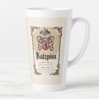 Katzpiss – German Parody Wine Label Latte Cup