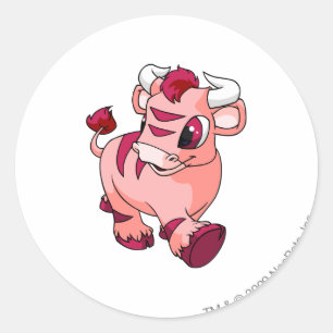 Kau Pink Classic Round Sticker