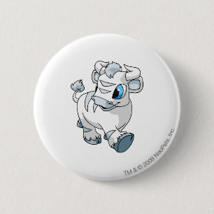 Kau White 6 Cm Round Badge