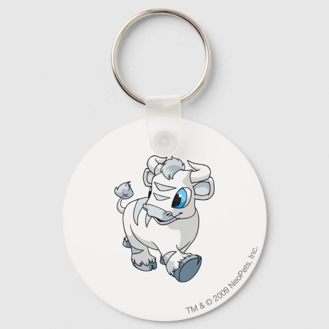 Kau White Key Ring (Front)