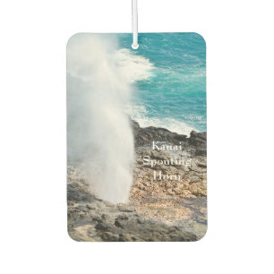 Kauai Aqua Ocean Spouting Horn Poipu  Car Air Freshener