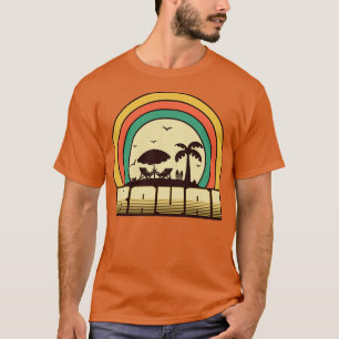 Kauai Beach Vintage Retro Sunset Style T-Shirt