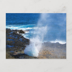 Kauai blow hole postcard