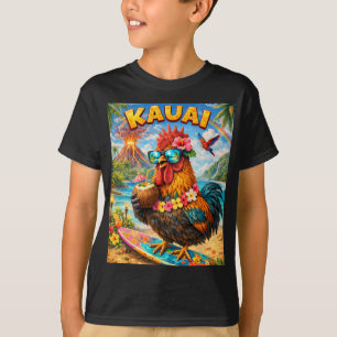 Kauai Chicken Rooster Coffee Coconut In Hawaii T-Shirt