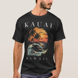 Kauai Hawaii Aloha Hawaiian Surf Surfer Vintage T-Shirt