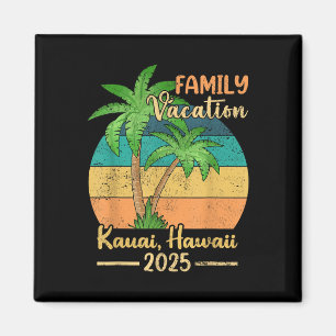 Kauai Hawaii Beach Family Vacation 2025 Summer  Magnet