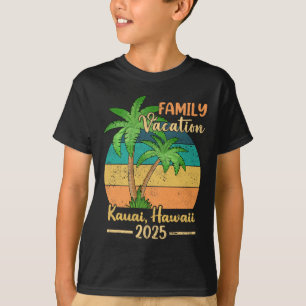Kauai Hawaii Beach Family Vacation 2025 Summer  T-Shirt