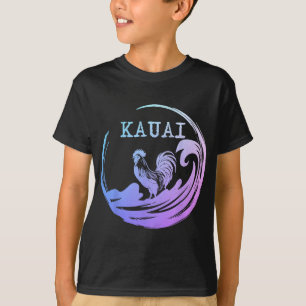 Kauai Hawaii Chicken Surf Hawaiian Souvenir Surfer T-Shirt