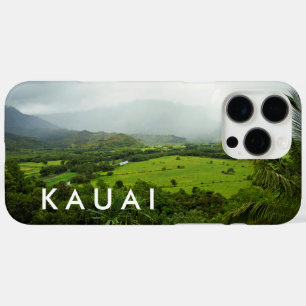 Kauai, Hawaii Hills Landscape Scene w/ text iPhone 16 Pro Max Case
