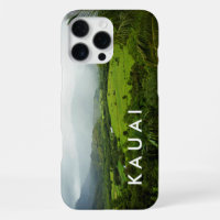 Kauai, Hawaii Hills Landscape Scene w/ text