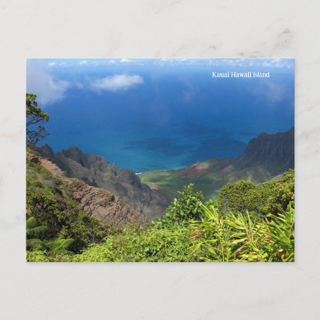 Kauai Hawaii Island Holiday Postcard (Front)
