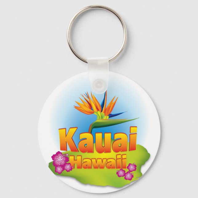 Kauai, Hawaii Key Chain Desgin (Front)