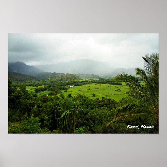 Kauai, Hawaii Landscape Scene Poster (Front)