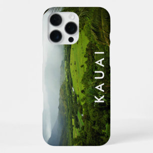 Kauai, Hawaii Landscape Scene w/ text iPhone 16 Pro Max Case
