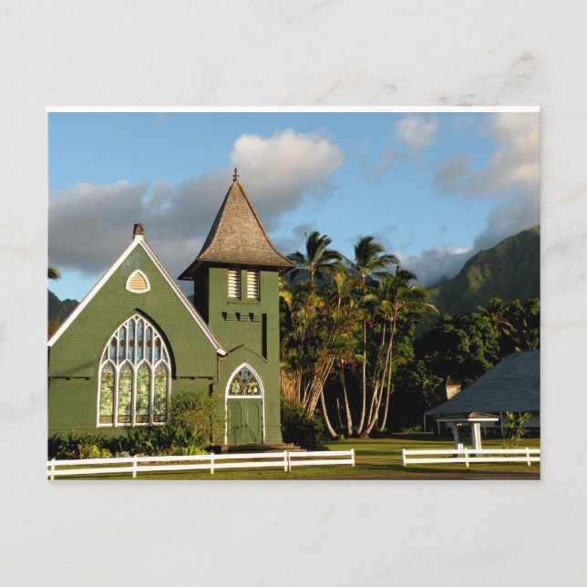 Kauai Hawaii North Shore Chapel Postcard (Front)