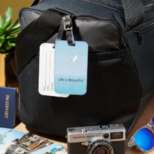 Kauai Hawaii Ocean Red Tailed Tropicbird Flying Luggage Tag