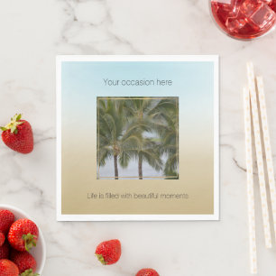 Kauai Hawaii Palm Trees Beautiful Moments Napkin