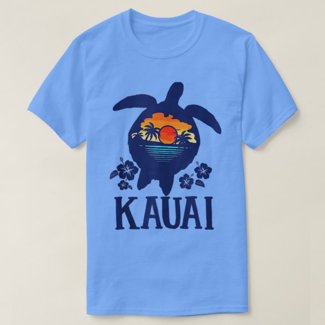 Kauai - Hawaii Sea Turtles Hawaiian Family Vacatio T-Shirt (Design Front)