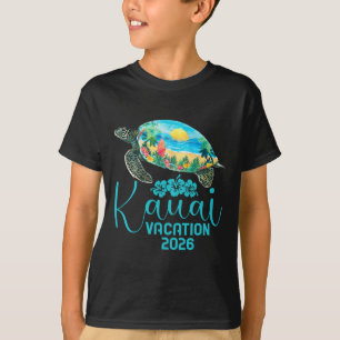 Kauai Hawaii Trip 2026 Sea Turtle Summer Vacation  T-Shirt
