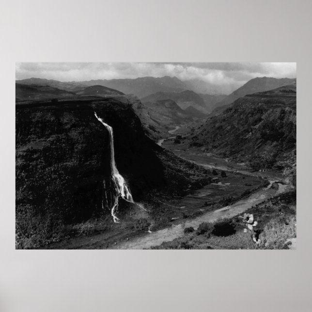 Kauai, Hawaii - View of Hanapepe Valley Poster (Front)