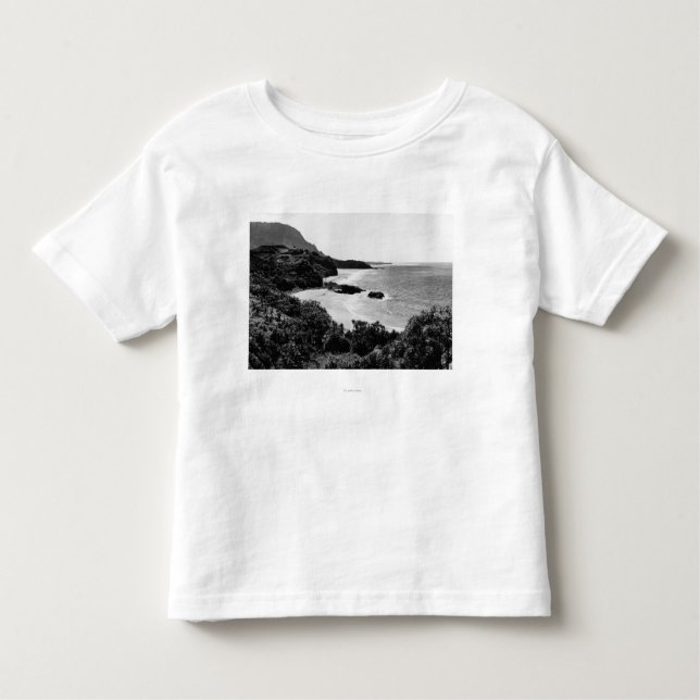 Kauai, Hawaii - View of Lumahai Bay & Beach Toddler T-Shirt (Front)