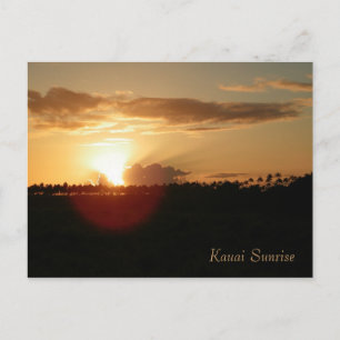 Kauai Hawaiian Sunrise Postcard