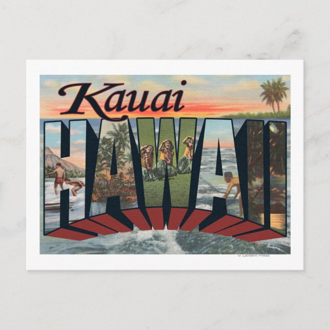 Kauai, HawaiiLarge Letter ScenesKauai, HI Postcard (Front)