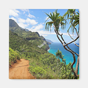 Kauai - Na Pali Coast tropical landscape Magnet
