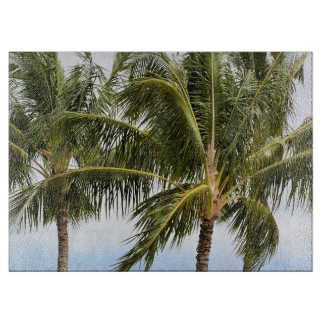 Kauai Palm trees Cutting Board (Front)