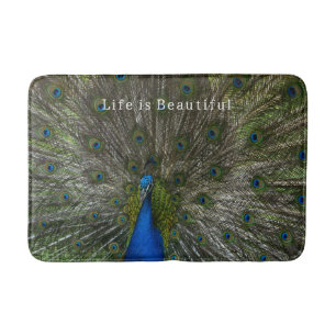 Kauai Peacock Bath Mat